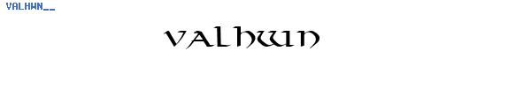 Fuente VALHWN__.TTF