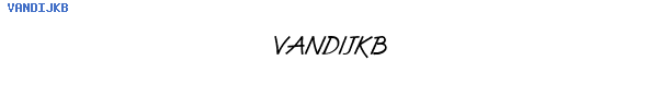 Fuente VANDIJKB.TTF