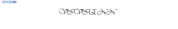 Fuente VIVIENN.TTF