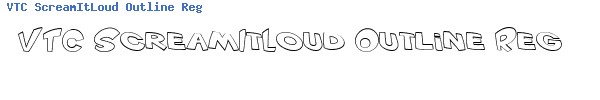 Fuente VTC ScreamItLoud Outline Regular.ttf