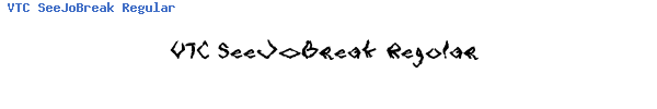 Fuente VTC SeeJoBreak Regular.ttf