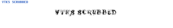 Fuente VTKS SCRUBBED.ttf