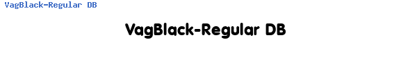 Fuente VagBlack-Regular DB.ttf