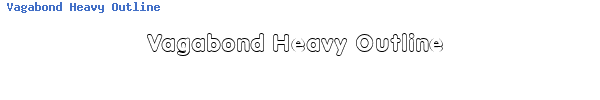 Fuente Vagabond Heavy Outline.ttf