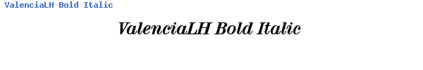 Fuente ValenciaLH Bold Italic.ttf