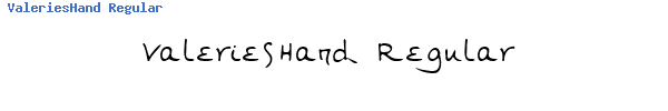 Fuente ValeriesHand Regular.TTF