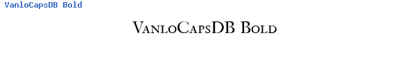 Fuente VanloCapsDB Bold.ttf