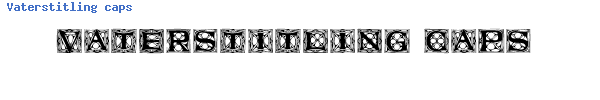 Fuente Vaterstitling caps.ttf