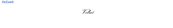 Fuente Velvet.ttf