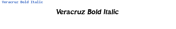 Fuente Veracruz Bold Italic.ttf