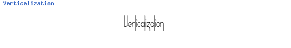 Fuente Verticalization.ttf