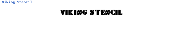 Fuente Viking Stencil.ttf
