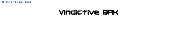 Fuente Vindictive BRK.ttf