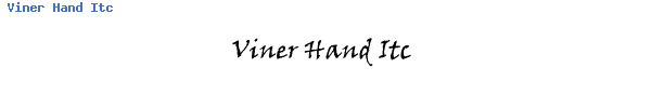 Fuente Viner Hand Itc.ttf