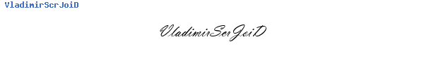 Fuente VladimirScrJoiD.ttf