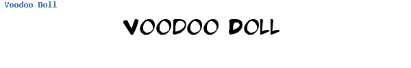 Fuente Voodoo Doll.ttf
