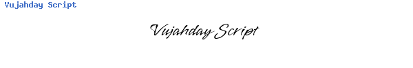Fuente Vujahday Script.ttf