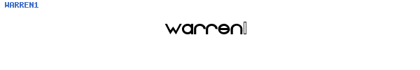 Fuente WARREN1.TTF