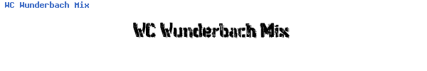 Fuente WC Wunderbach Mix.otf