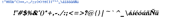 Fuente WINDI___.TTF