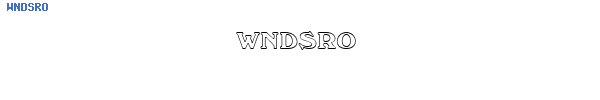 Fuente WNDSRO.TTF