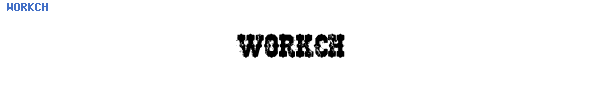 Fuente WORKCH.TTF