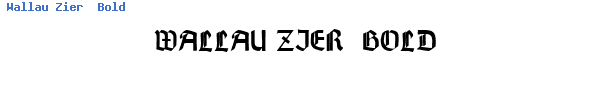 Fuente Wallau Zier  Bold.ttf