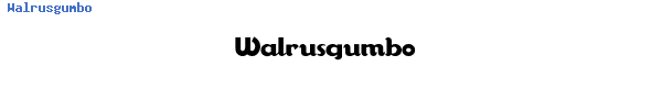 Fuente Walrusgumbo.ttf