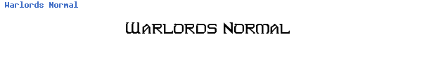Fuente Warlords Normal.ttf