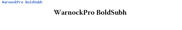 Fuente WarnockPro BoldSubh.ttf