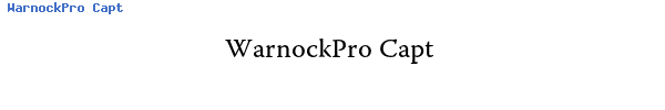 Fuente WarnockPro Capt.ttf