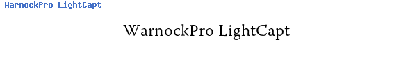 Fuente WarnockPro LightCapt.ttf