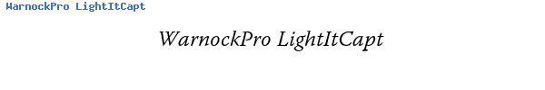Fuente WarnockPro LightItCapt.ttf