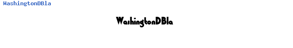 Fuente WashingtonDBla.ttf