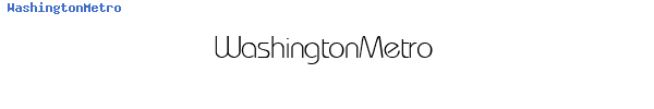 Fuente WashingtonMetro.ttf