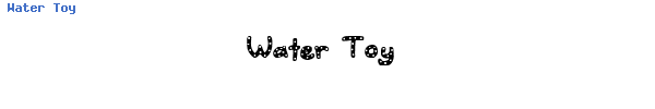 Fuente Water Toy.ttf