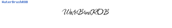 Fuente WaterBrushROB.ttf