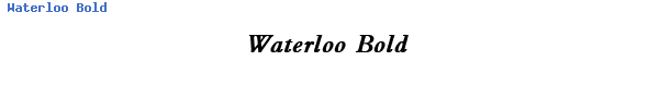 Fuente Waterloo Bold.ttf