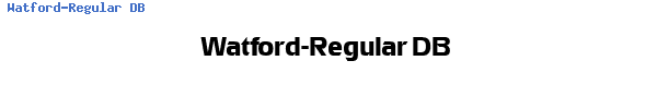 Fuente Watford-Regular DB.ttf