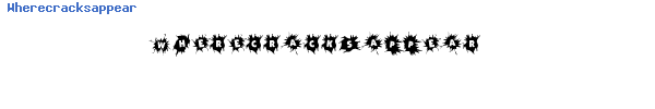 Fuente Wherecracksappear.ttf