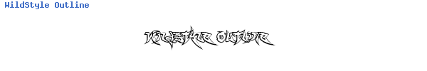 Fuente WildStyle Outline.ttf