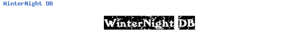 Fuente WinterNight DB.ttf