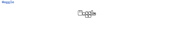 Fuente Woggle.ttf