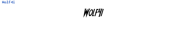 Fuente Wolf4i.ttf