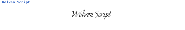Fuente Wolven Script.ttf