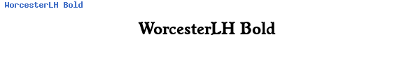 Fuente WorcesterLH Bold.ttf