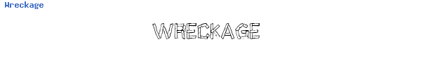 Fuente Wreckage.ttf