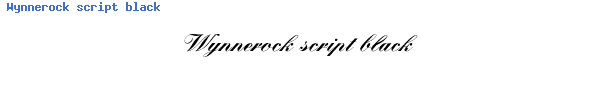 Fuente Wynnerock script black.ttf