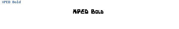 Fuente XPED Bold.ttf