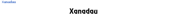 Fuente Xanadau.ttf